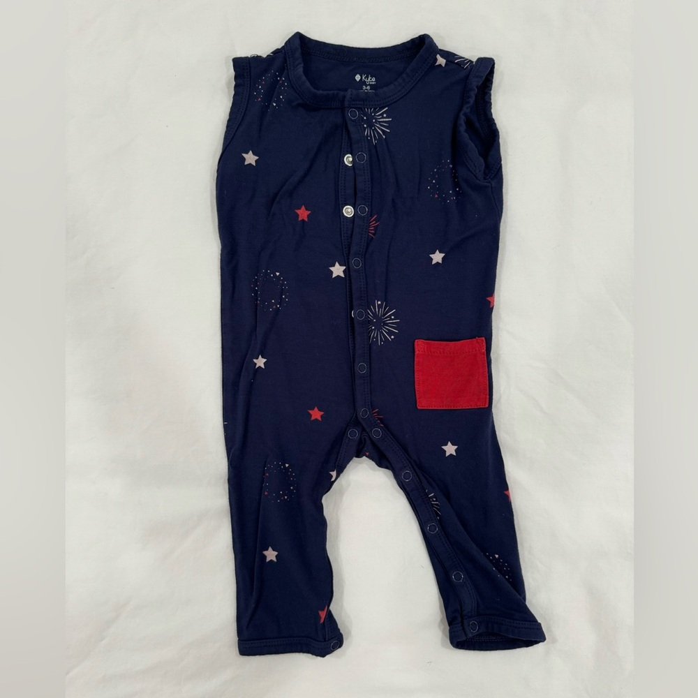 EUC Kyte BABY Sleeveless Snap Romper